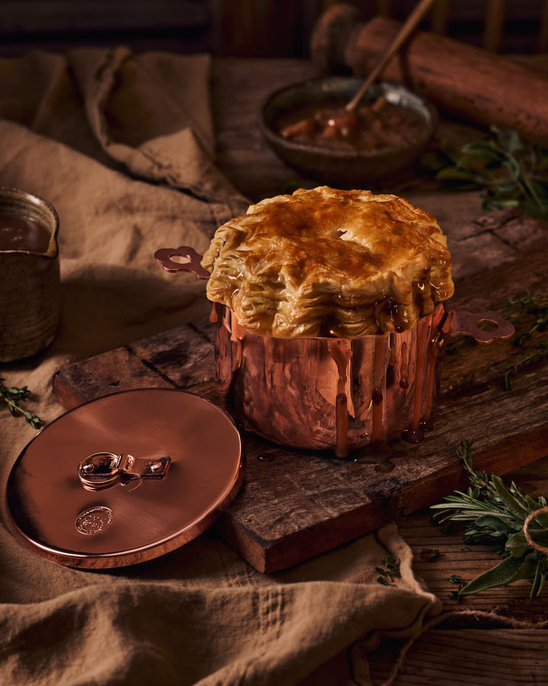 Vintage Inspired Copper Oven Dish