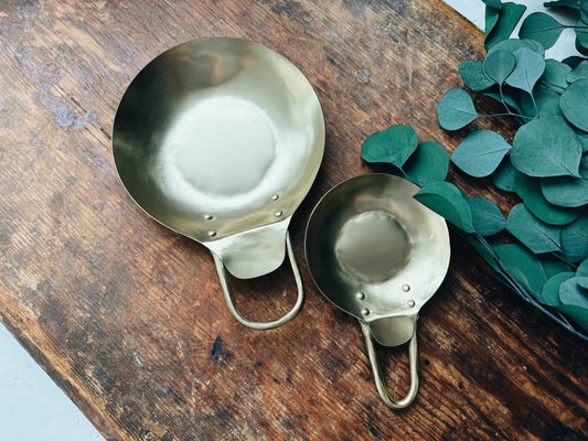 Forged Brass Spoon Rests - Set of 2