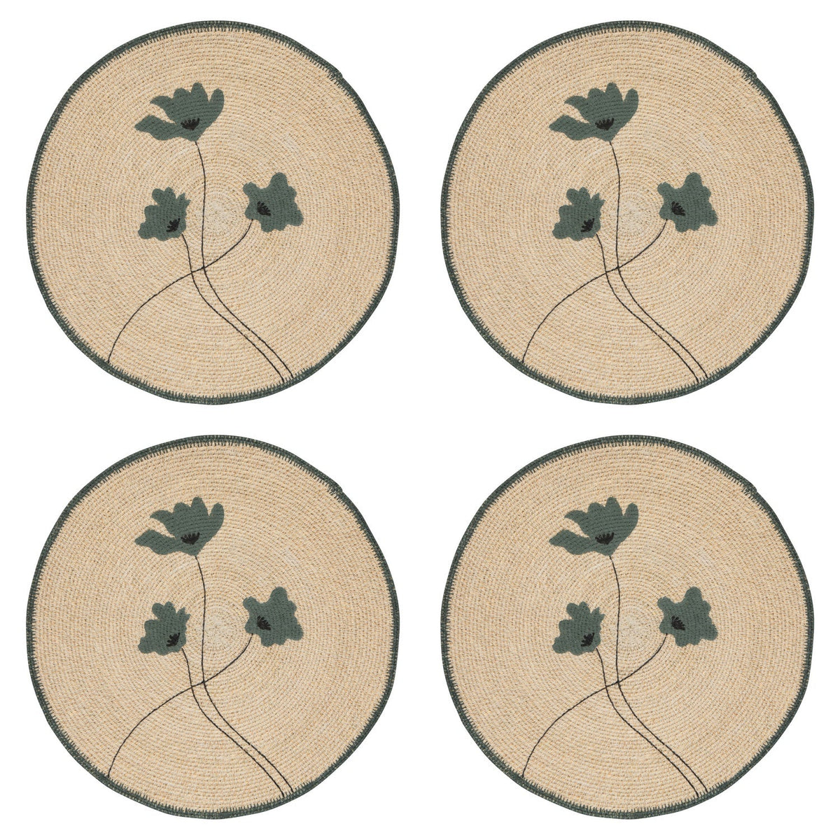 Set of 4 Seagrass Placemats - Aria