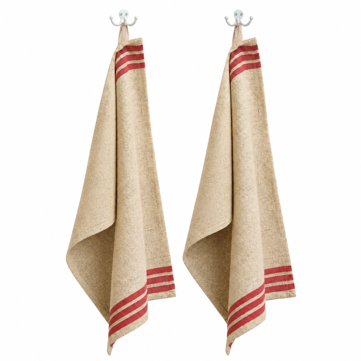 Handwoven Kora Cotton Kitchen Towels | Set of 2