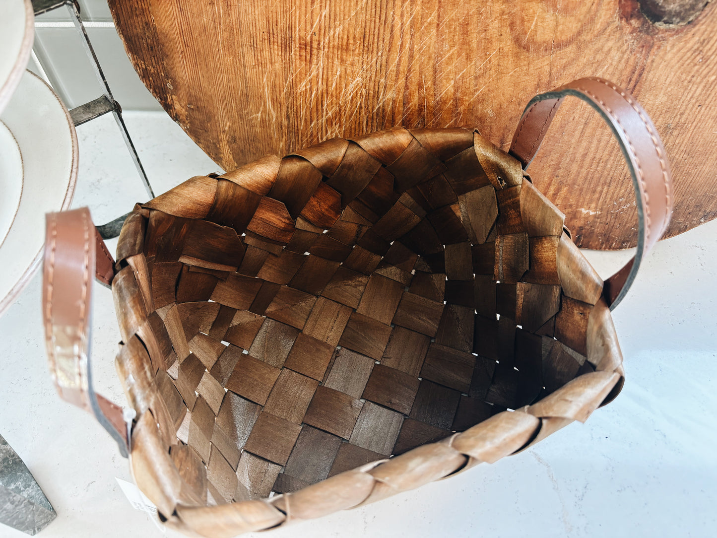 Burnt Wooden Chip Baskets - Small