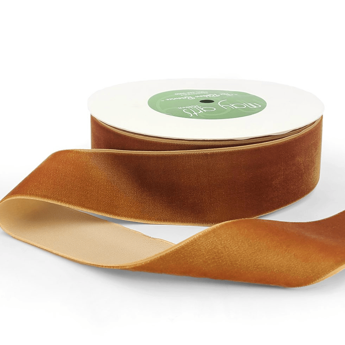 Velvet Ribbon - Burnt Orange | 1.5" Width | 10 Yard Roll