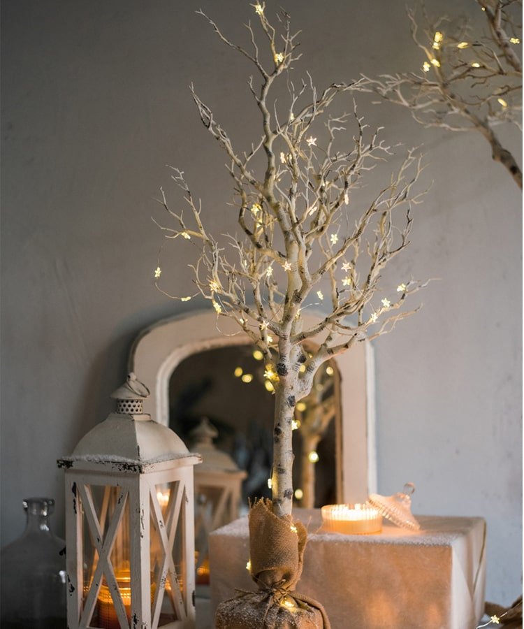 Winter White Faux Tree