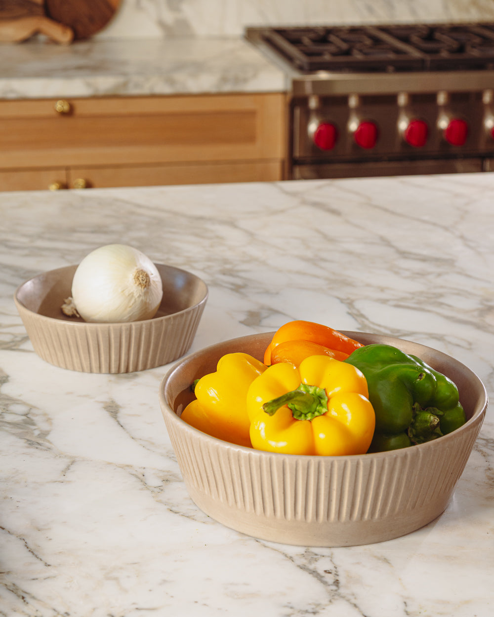 Earth Lines Serving Bowl