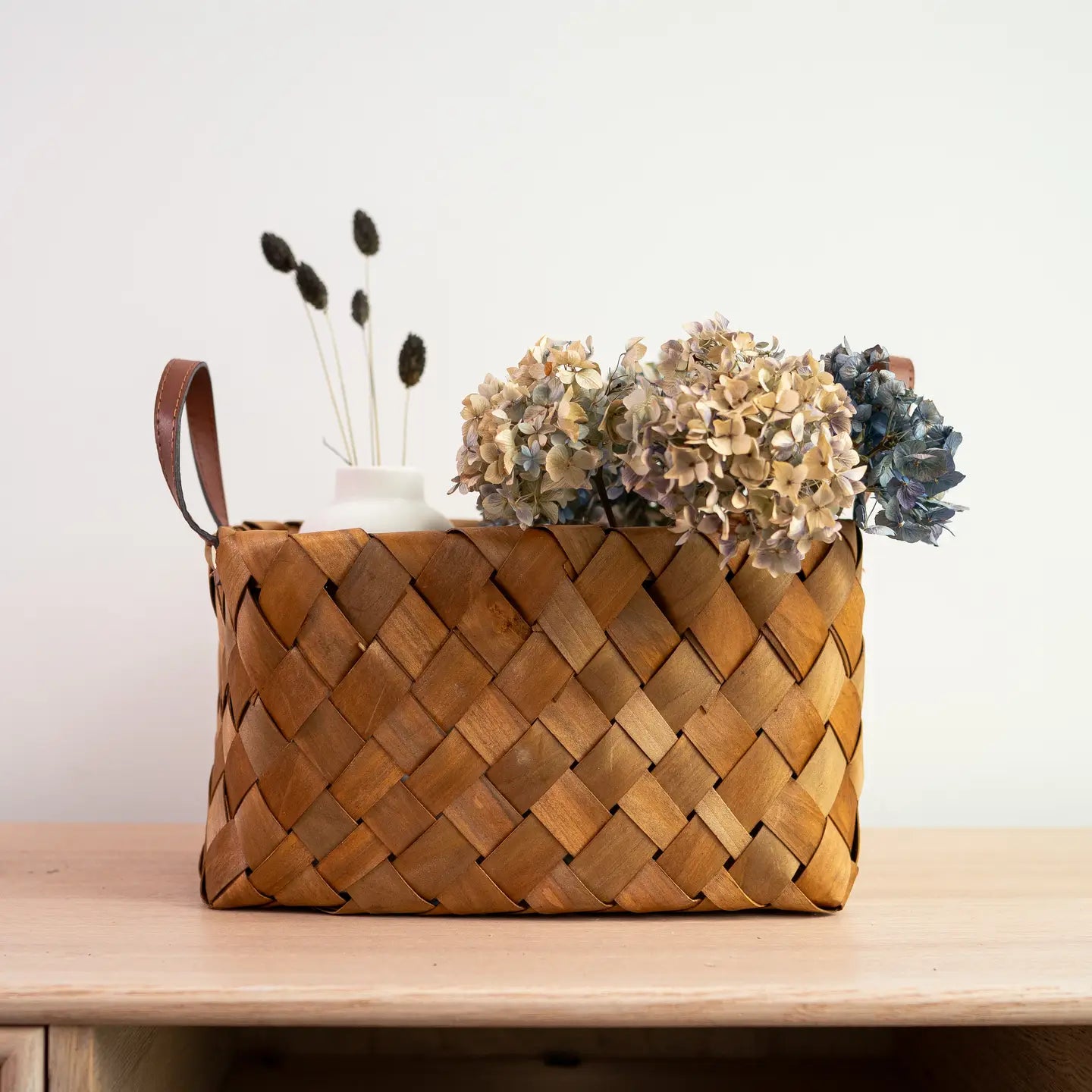 Burnt Wooden Chip Baskets - Small