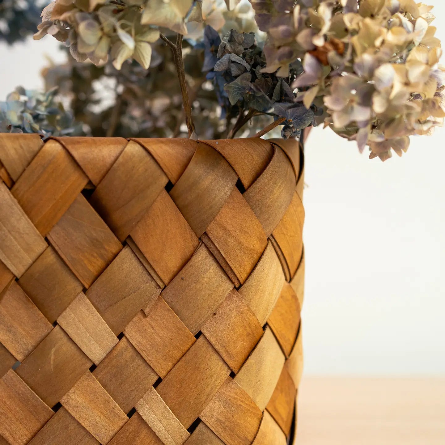 Burnt Wooden Chip Baskets - Small