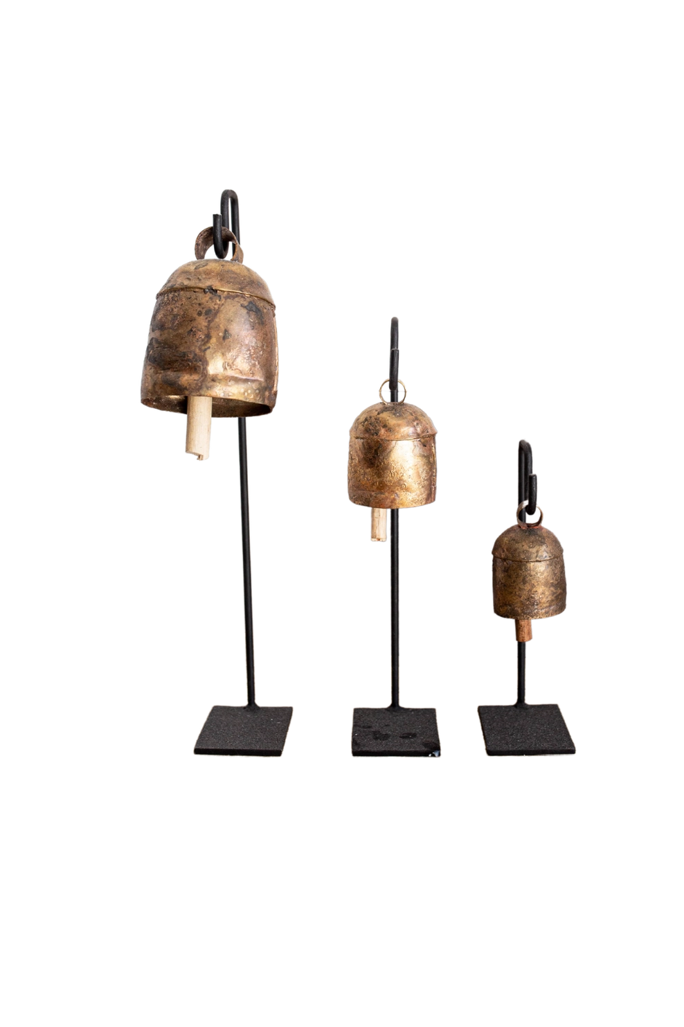 Vintage Inspired Bells with Iron Stands