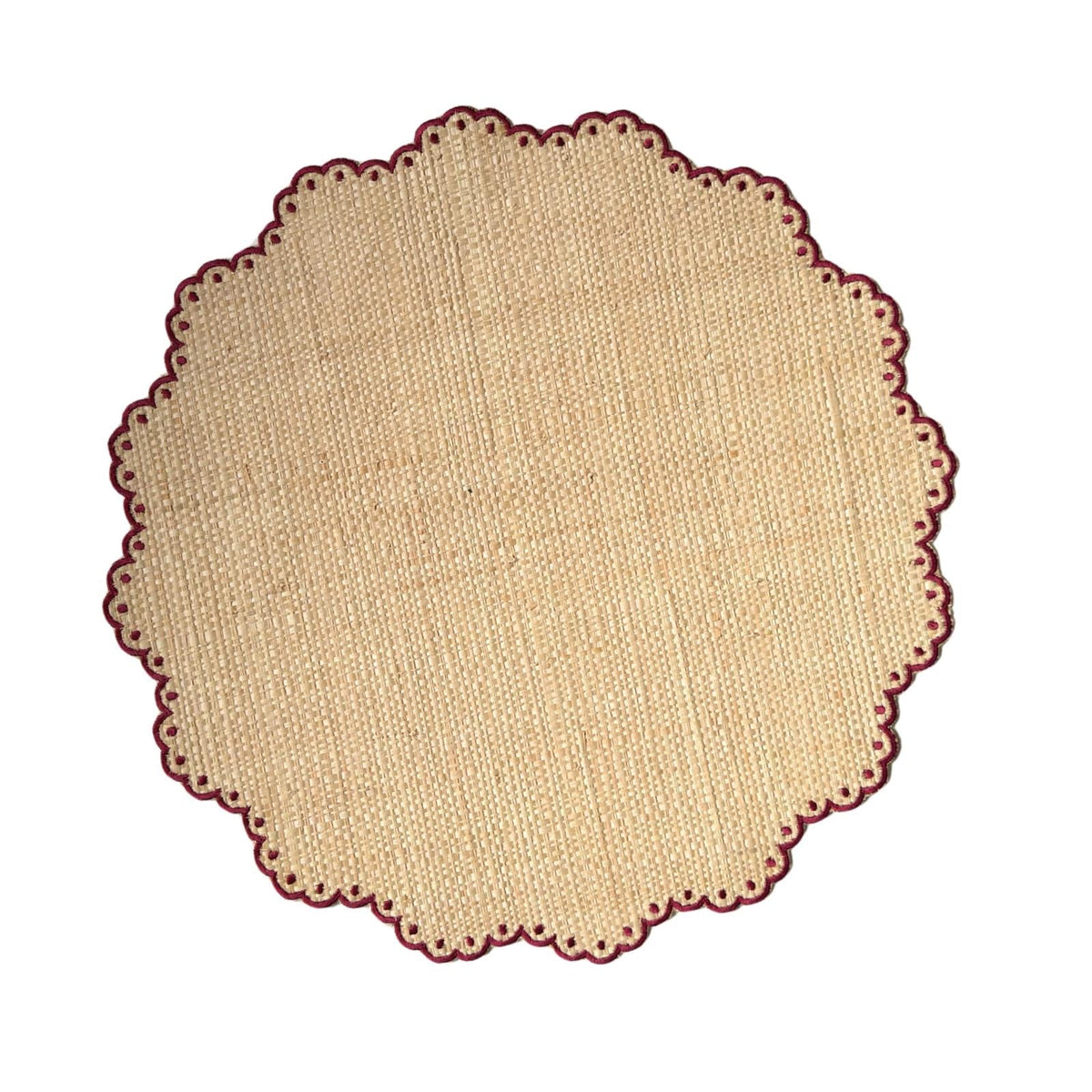 Round Polka Dot Buriti Placemat