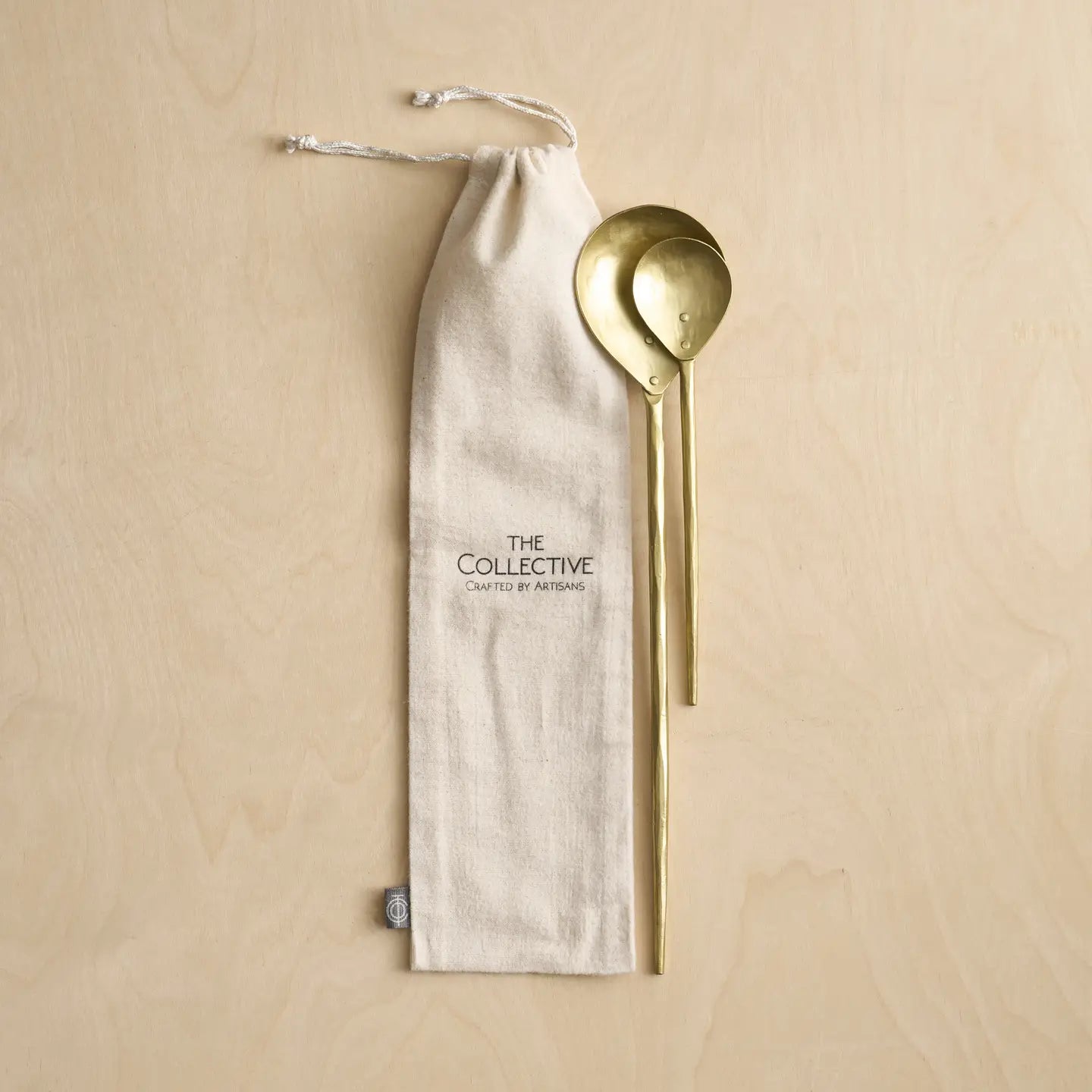 The Collective Forge Brass Stir Spoons Assorted - Set of 2