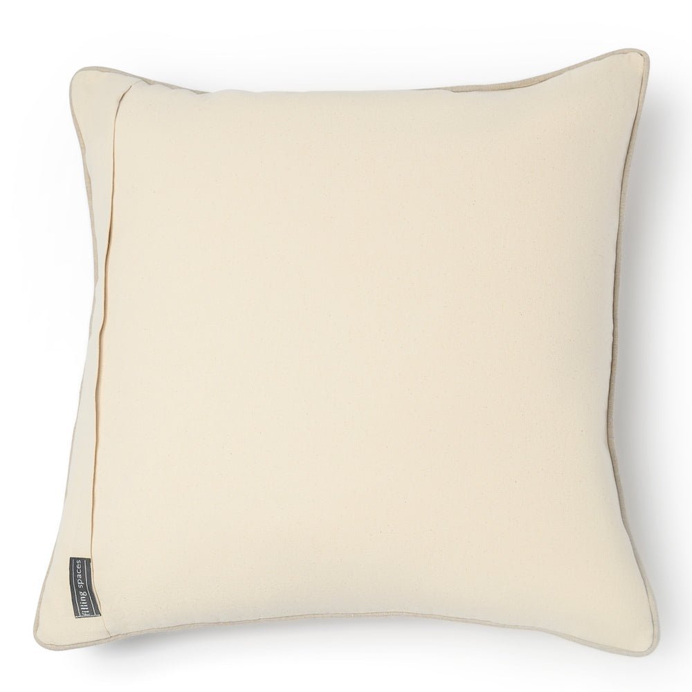 Maria Linen Floral Throw Pillow Cover, Indigo