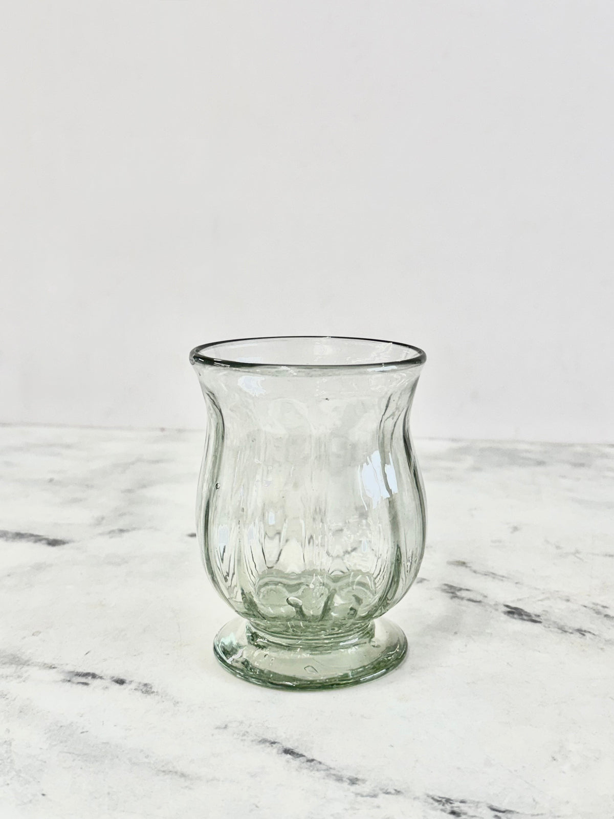 Handblown Fluted Recycled Glass - Set of 2