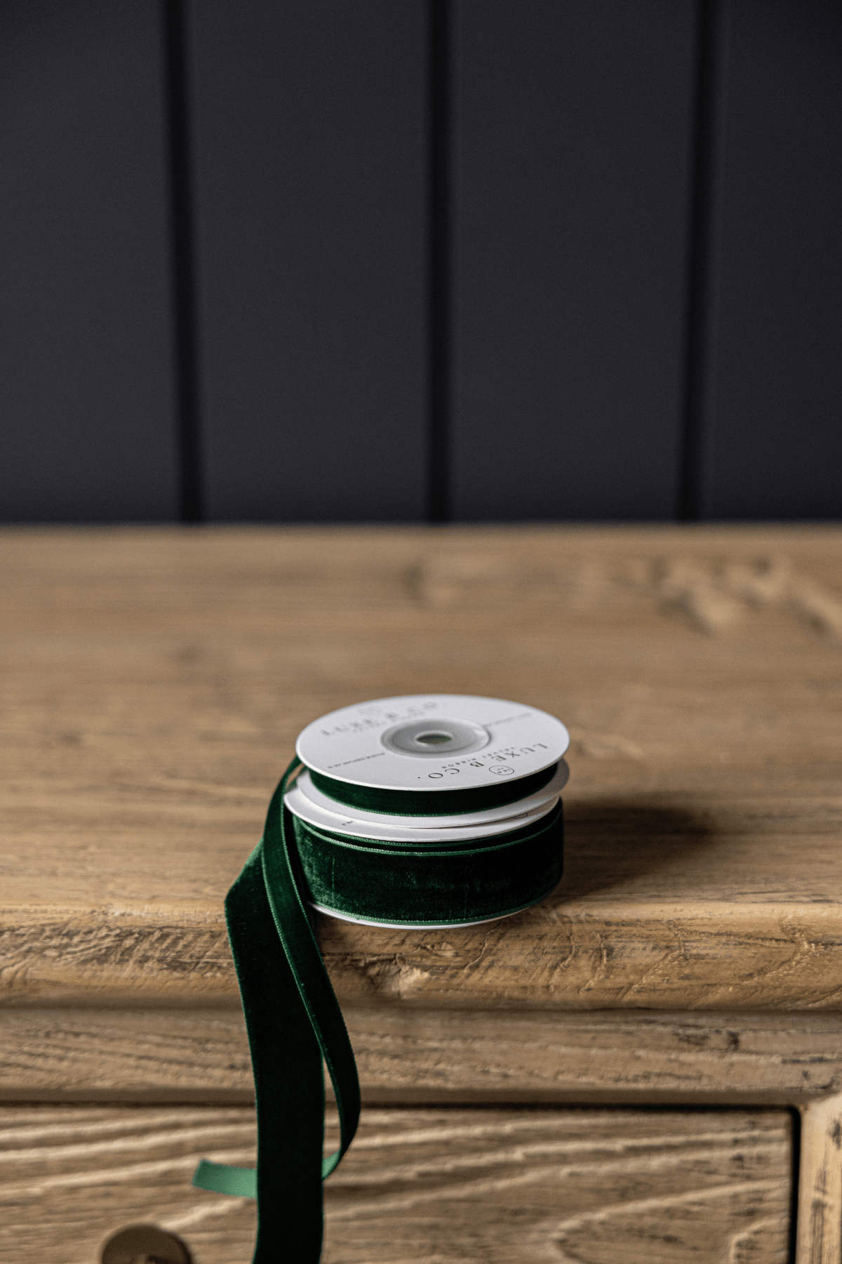 Velvet Ribbon - Emerald Green | 3/4" Width | 11 Yard Roll