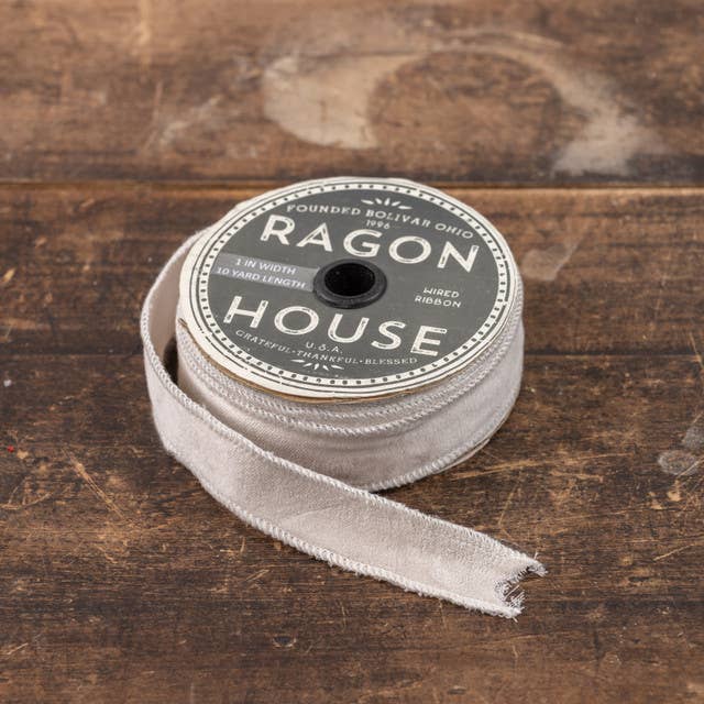 Velvet Ribbon - White | 1" Width | 10 Yard Roll