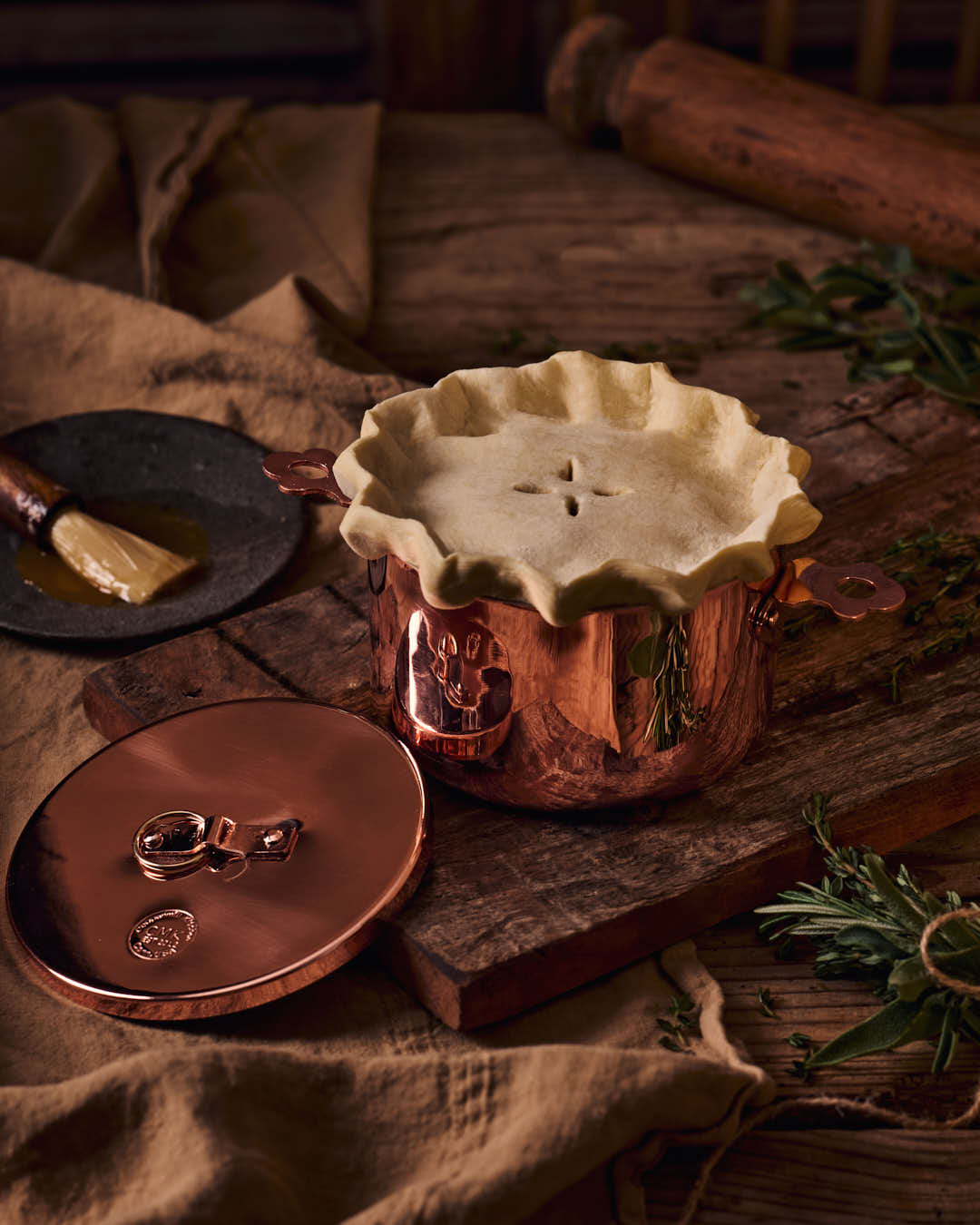 Vintage Inspired Copper Oven Dish