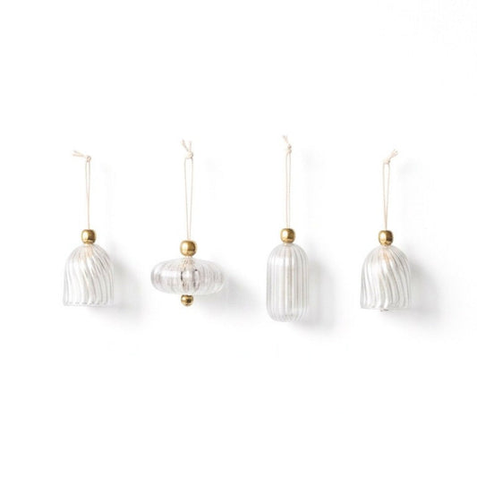 Bon Glass Ornaments - Set of 4