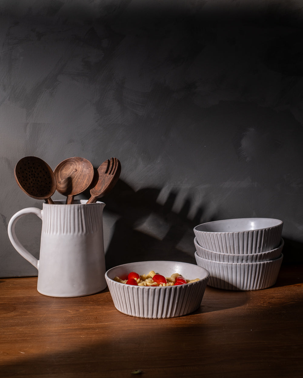 Cloud Lines Pasta Bowl - Set of 4