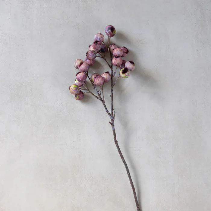 Eventide Artificial Hawthorn Berry Stem - Single Stem Faux Botanical