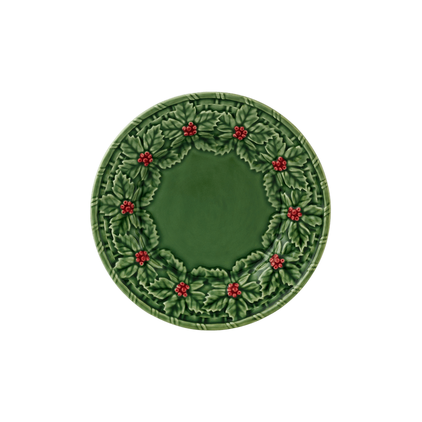 Bordallo Pinheiro Holly Dessert Plate - Set of Four