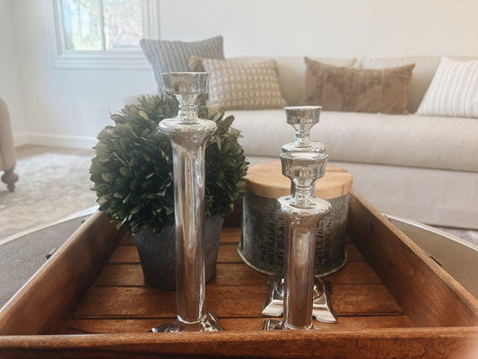 Handcrafted Pewter Candlesticks (Large) – Perfectly Imperfect