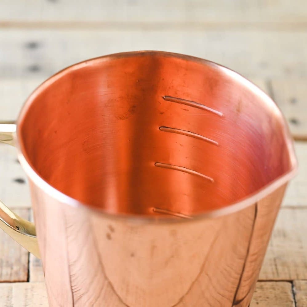 Copper Liquid Measuring Cup - 4 Cup Capacity
