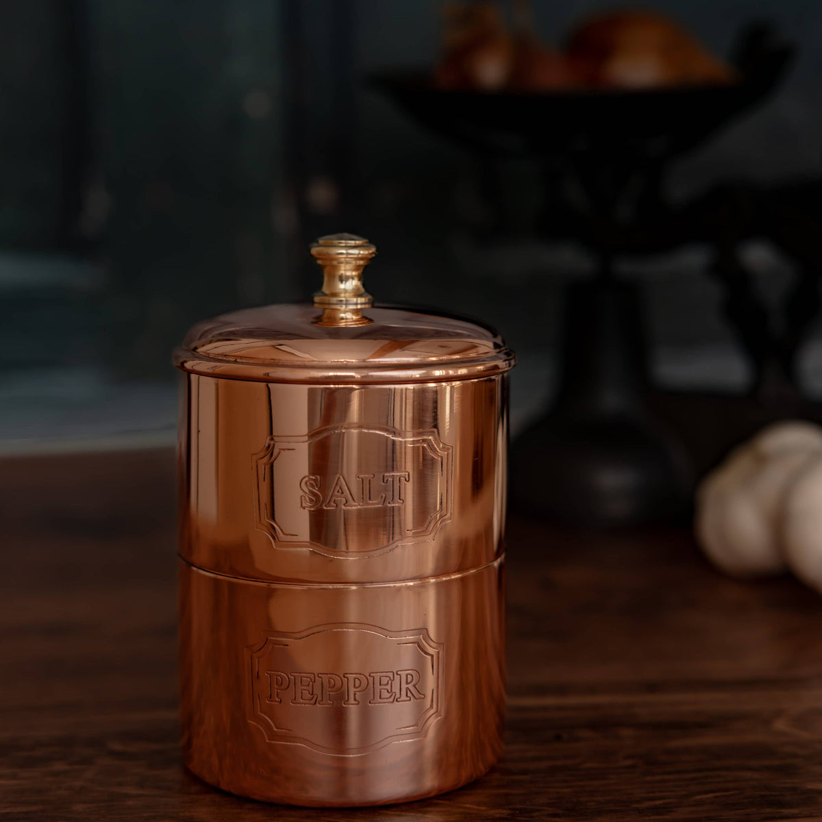 Coppermill Kitchen Vintage Inspired Salt & Pepper Cellar – 5.5"