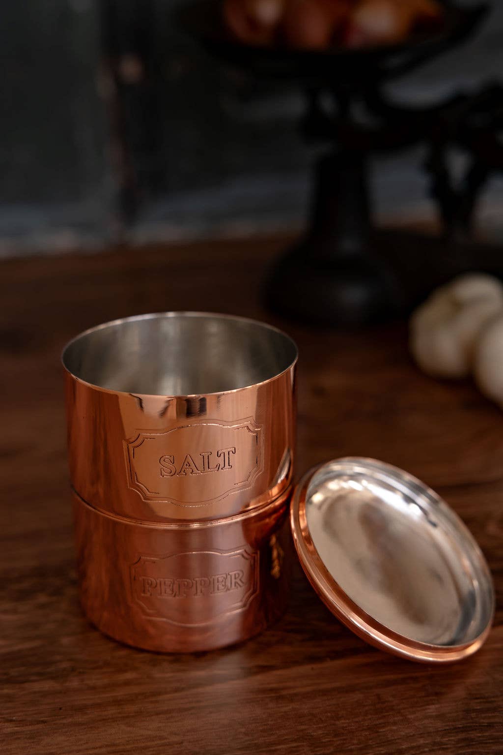 Coppermill Kitchen Vintage Inspired Salt & Pepper Cellar – 5.5"