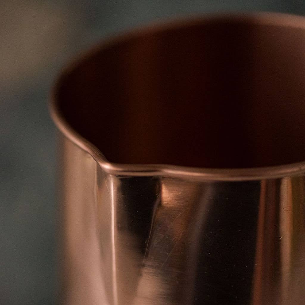 Copper Water Pitcher 9.5" - 100% Pure Copper with Brass Handle