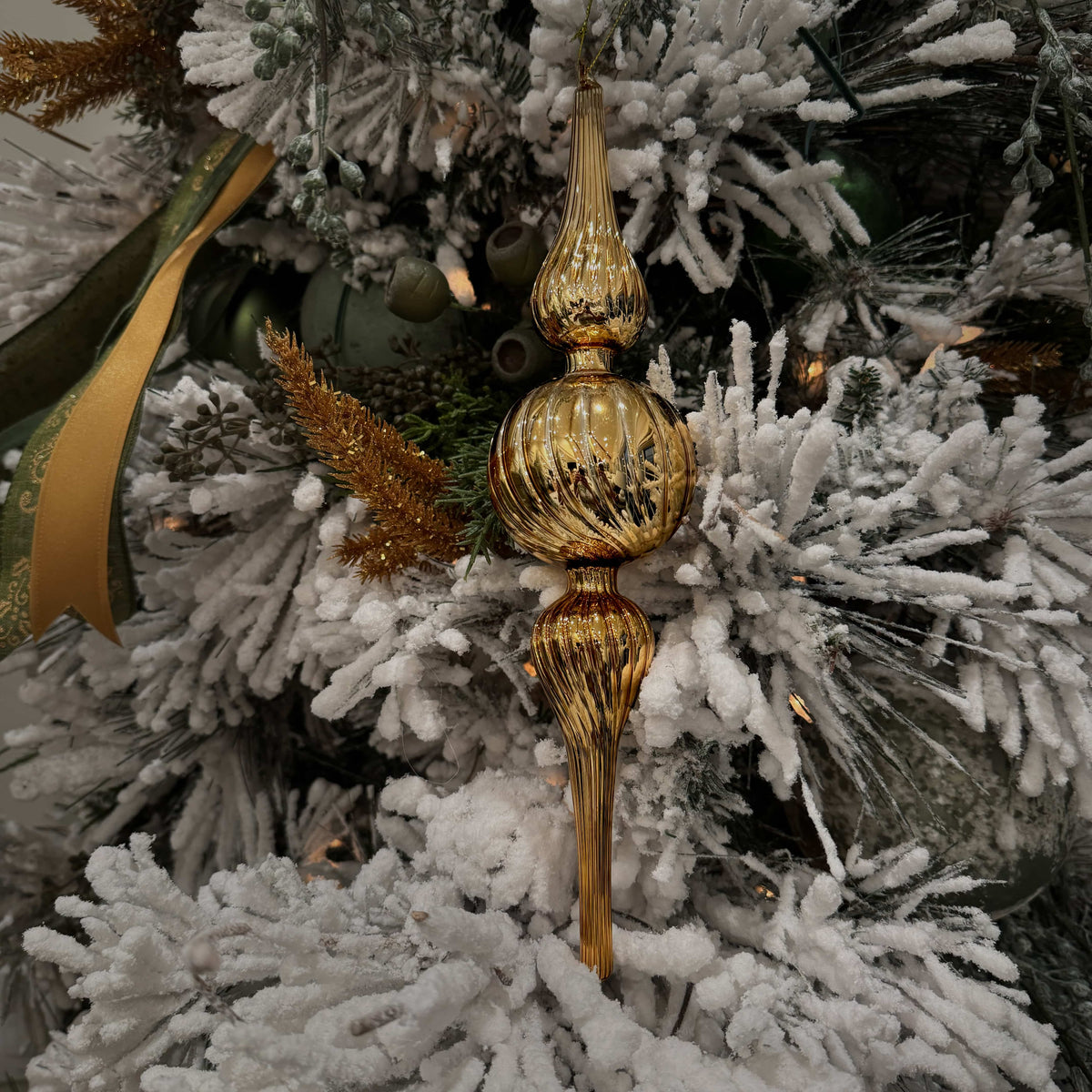 Gold Finial Ornaments - Four Styles