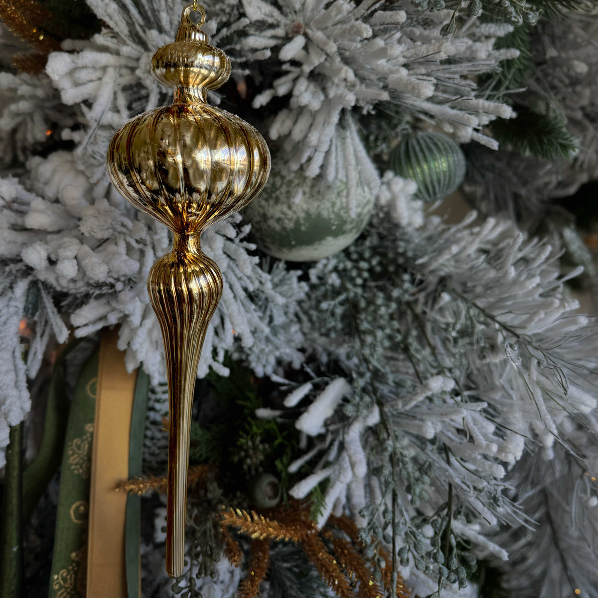 Gold Finial Ornaments - Four Styles
