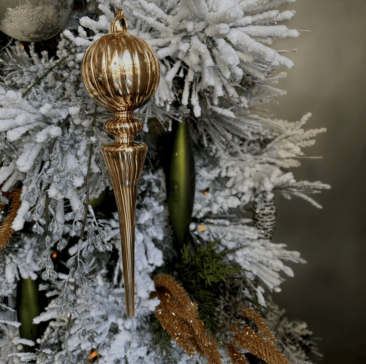 Gold Finial Ornaments - Four Styles