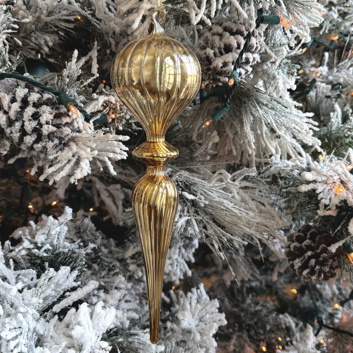 Gold Finial Ornaments - Four Styles