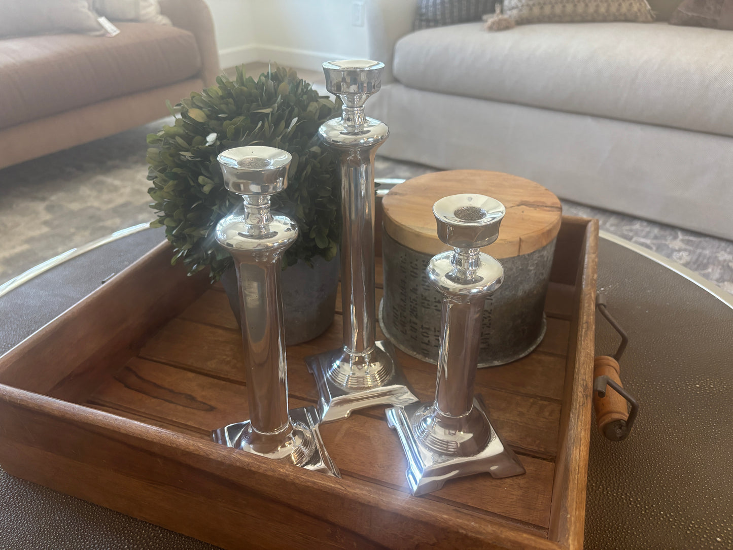 Handcrafted Pewter Candlesticks (Large) – Perfectly Imperfect