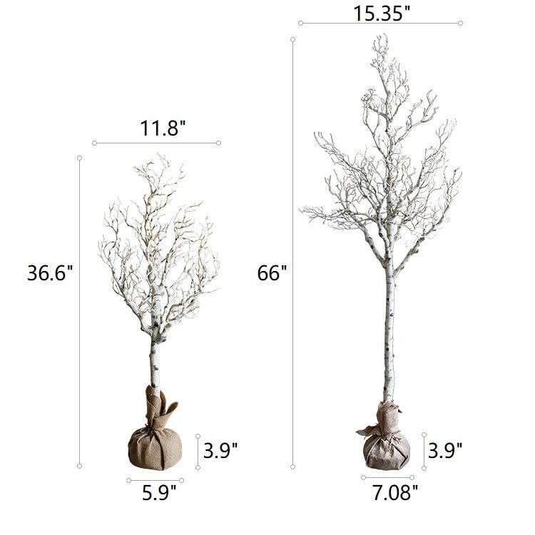 Winter White Faux Tree
