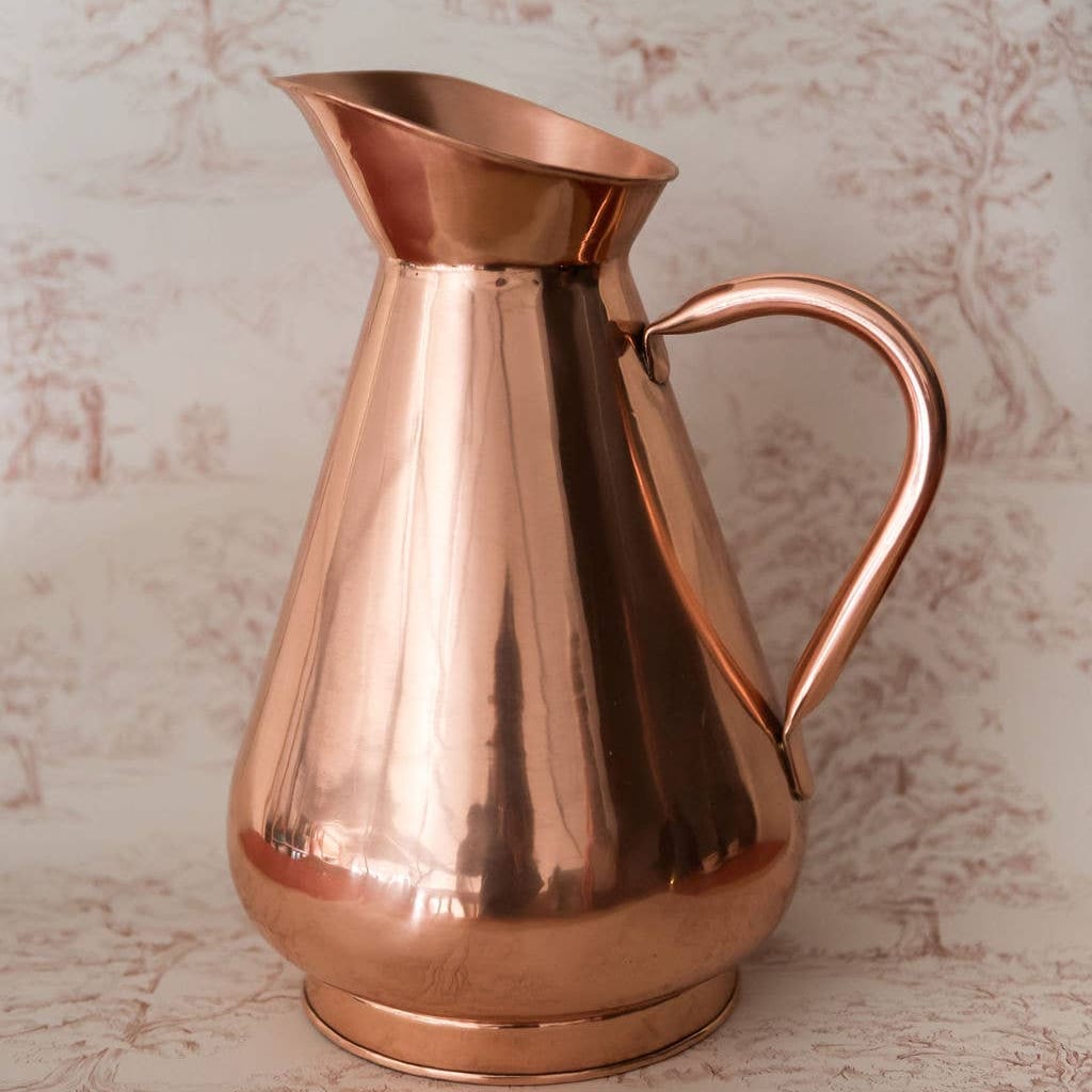 Large Copper Heirloom Vase 14" - 100% Pure Copper