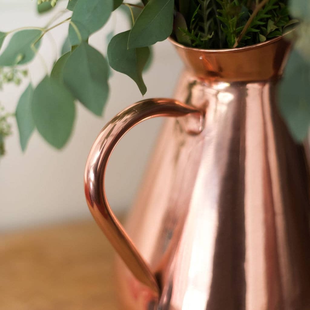 Large Copper Heirloom Vase 14" - 100% Pure Copper