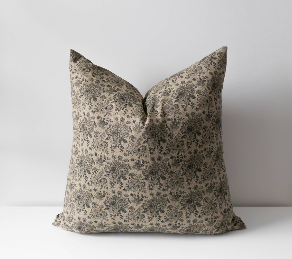 Elizabeth Neutral Floral Pillow Cover