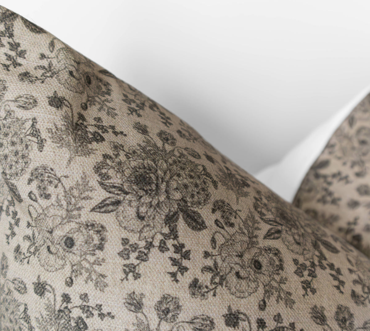 Elizabeth Neutral Floral Pillow Cover