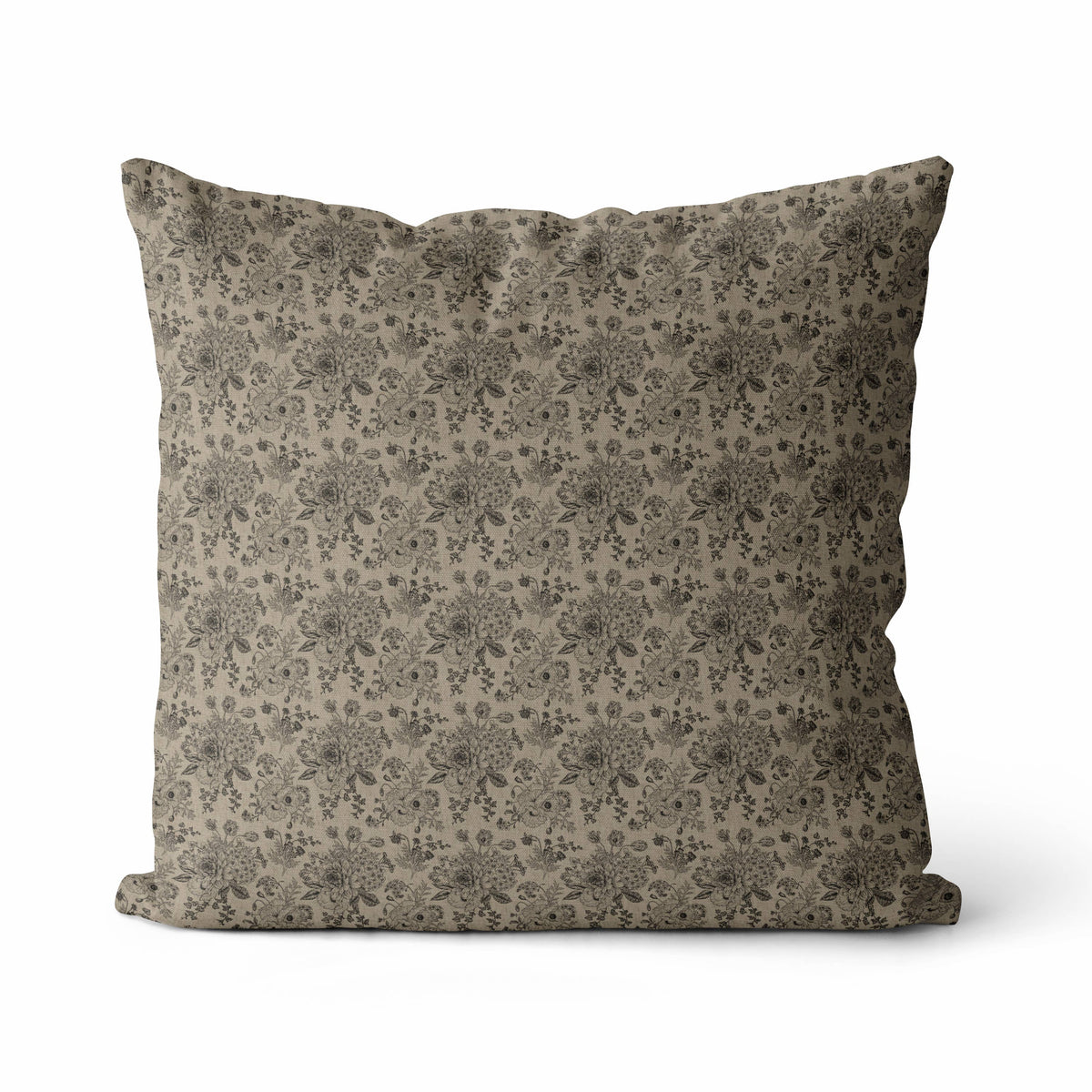Elizabeth Neutral Floral Pillow Cover