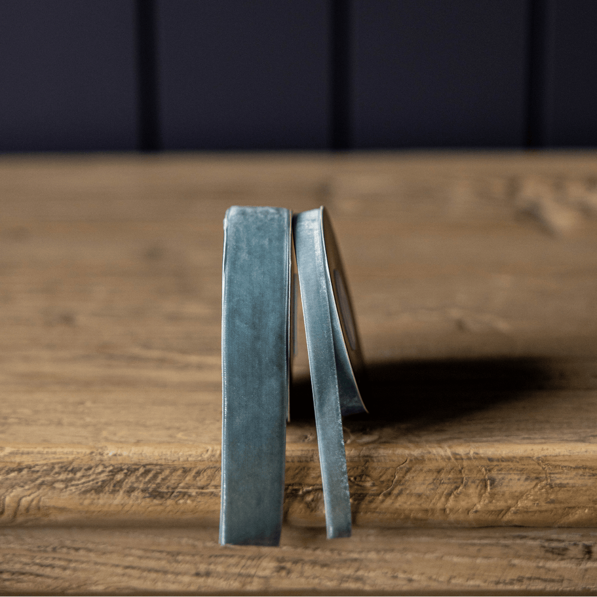 Velvet Ribbon - Teal Blue | 3/8" & 1" Widths | 15 Foot Roll