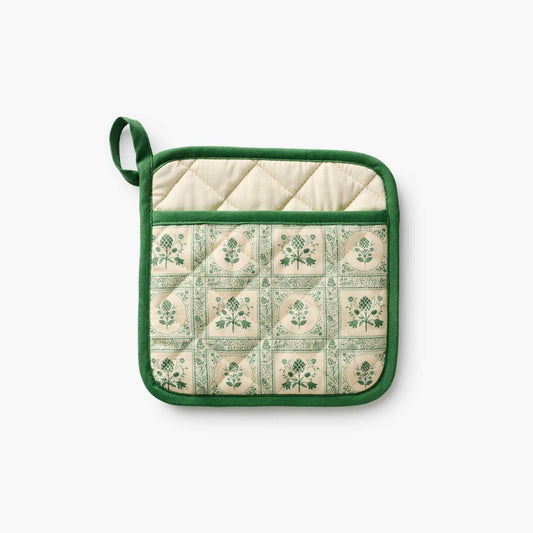 Rifle Paper Co. Artichoke Quilted Pot Holder
