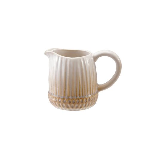 Cream Stoneware Acorn Shaped Creamer