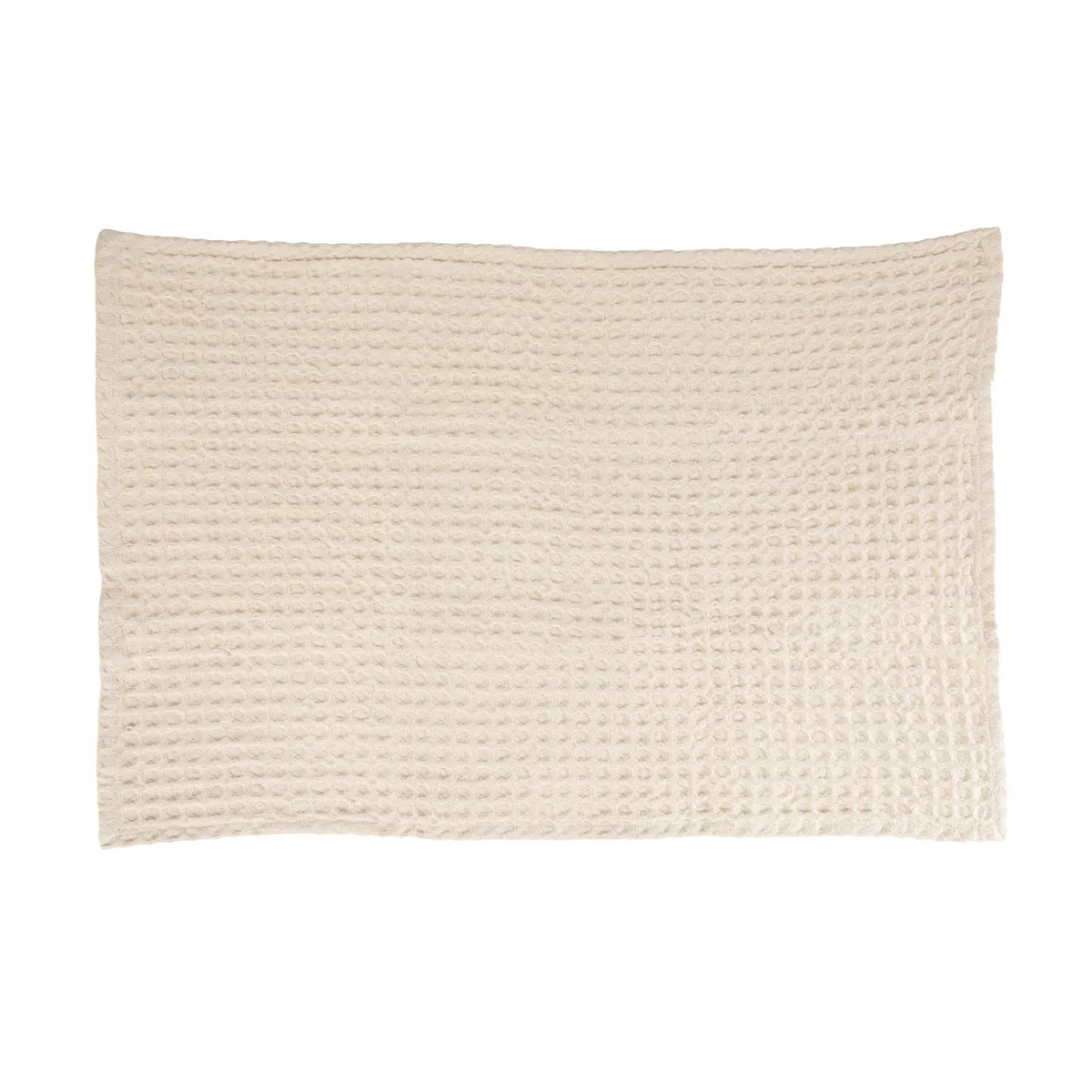 Stonewashed Cotton Waffle Weave Tea Towel – Natural