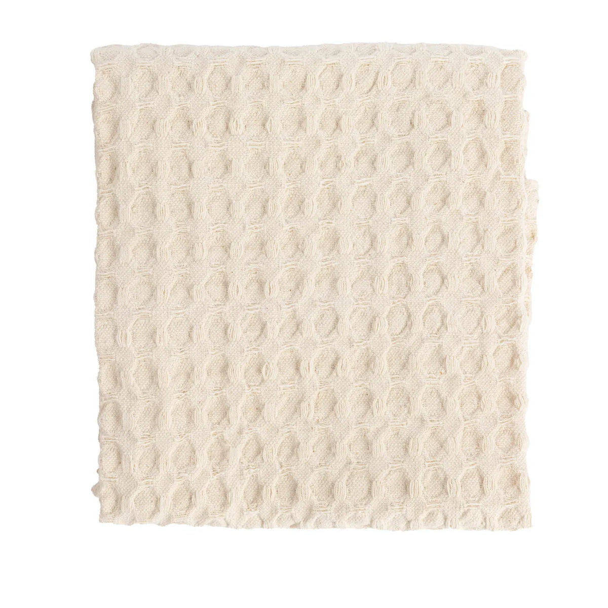 Stonewashed Cotton Waffle Weave Tea Towel – Natural
