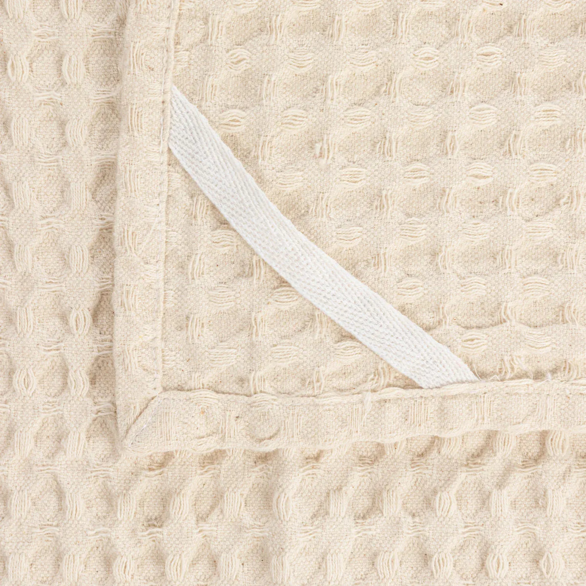Stonewashed Cotton Waffle Weave Tea Towel – Natural