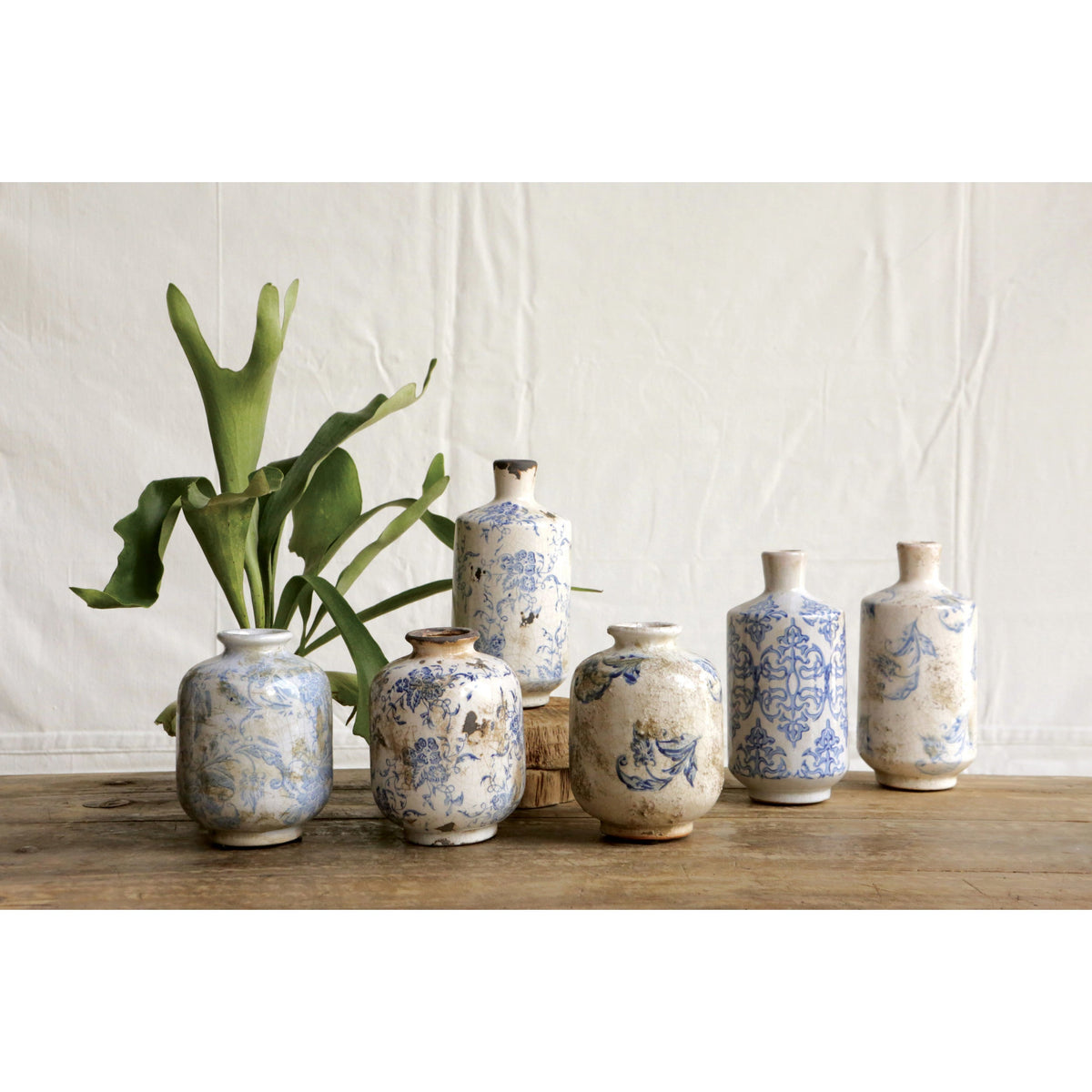 Set of 3 Terra-Cotta Vases – 3 Assorted Styles