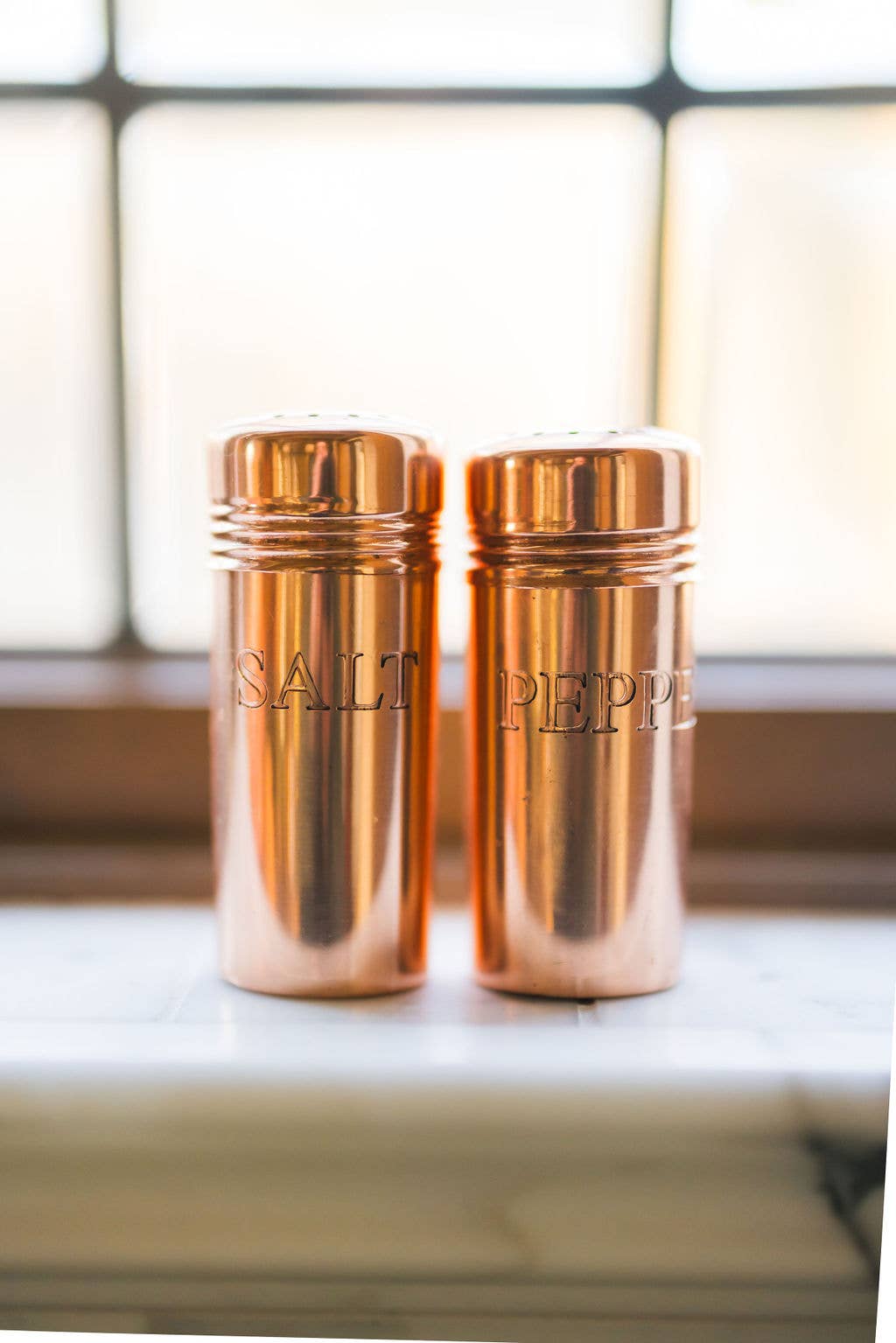 Copper Salt & Pepper Shakers – Vintage Kitchen Tableware