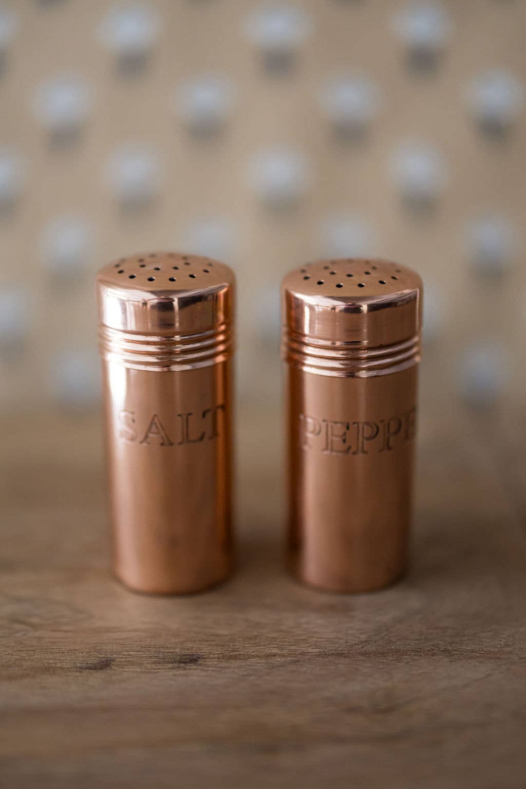 Copper Salt & Pepper Shakers – Vintage Kitchen Tableware