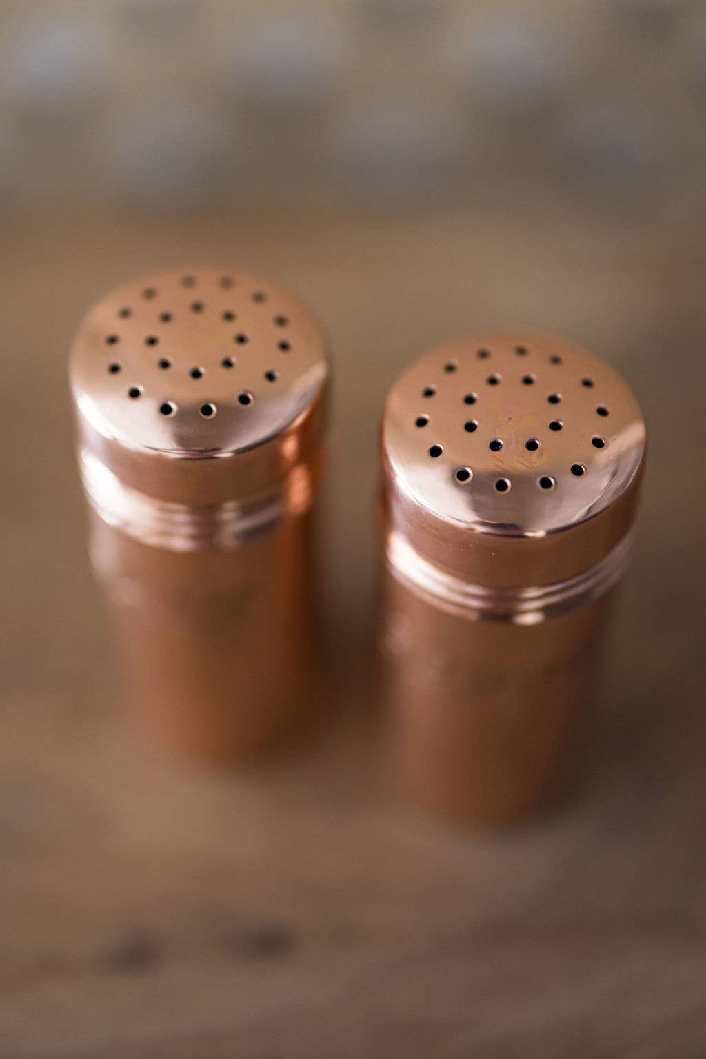 Copper Salt & Pepper Shakers – Vintage Kitchen Tableware