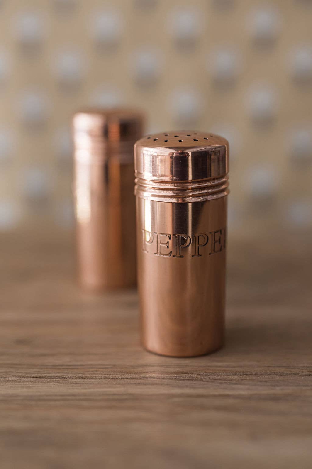 Copper Salt & Pepper Shakers – Vintage Kitchen Tableware