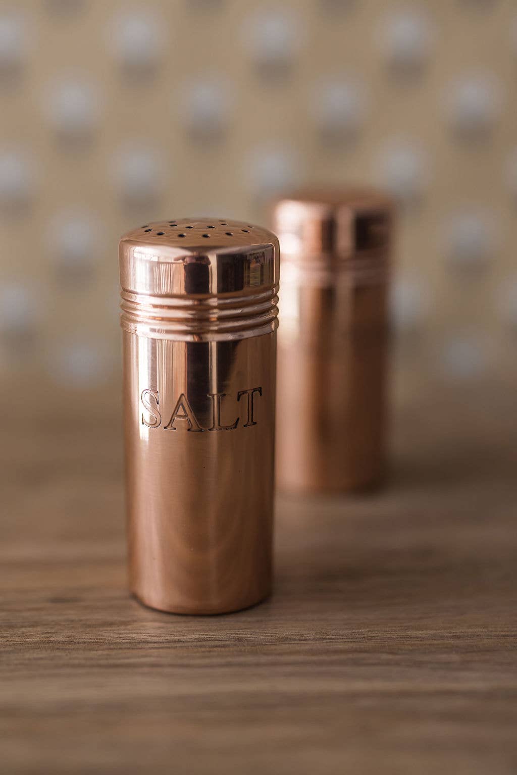 Copper Salt & Pepper Shakers – Vintage Kitchen Tableware
